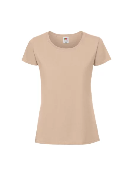 Koszulka Iconic Premium Ringspun Cotton T-shirt beżowa