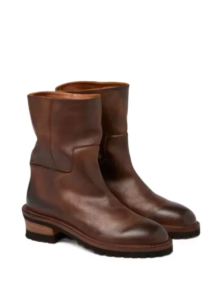 Botine Marsell din piele maro