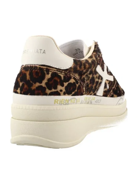 Premiata Sneakers MICOL cu adaos de piele maro