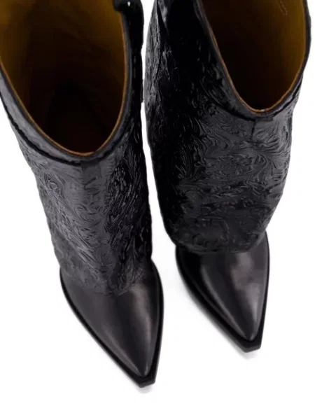 Боти Toral Shoes на цветя черно