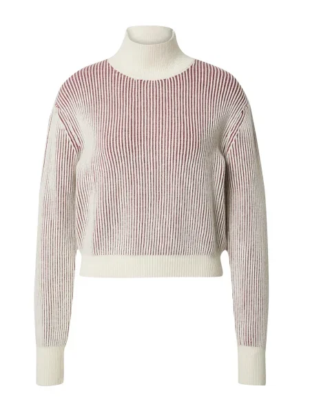 ABOUT YOU x Toni Garrn Svetr Alena tmavě červená / vlny bílé