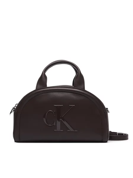 Calvin Klein crossbody torba za žene od imitacije kože smeđa