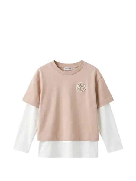Koszulka dziecięca Moncler Enfant różowa