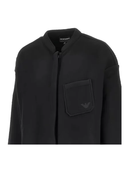 Kurtka koszulowa Emporio Armani wełniana czarna