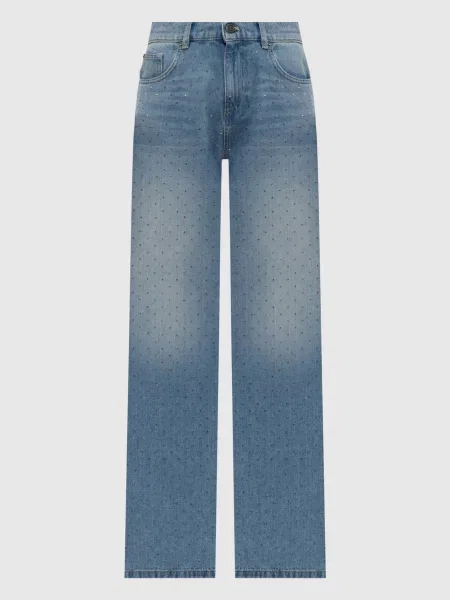 Джинси з кристалами Twinset блакитні