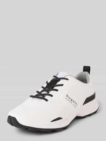 Sneakersy z detal z logo model Zion' Bugatti białe
