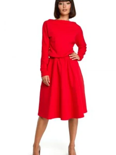 Sukienka maxi Bewear czerwona