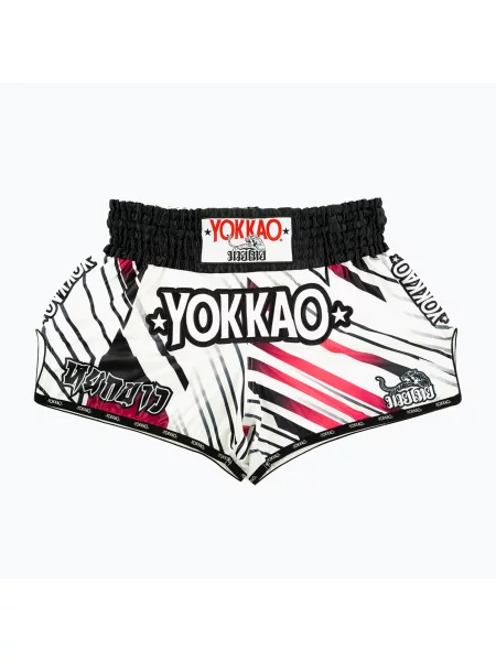 Tréninkové šortky YOKKAO Power Muay Thai white bílé