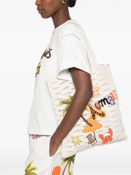 Geantă shopper Alemais cu broderie