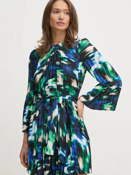 Dkny sukienka mini rozkloszowana czarny