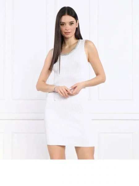 Silvian Heach Rochie GUILTY alb