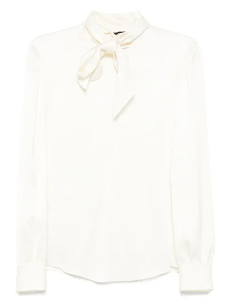 Bluză Tom Ford cu funde din satin