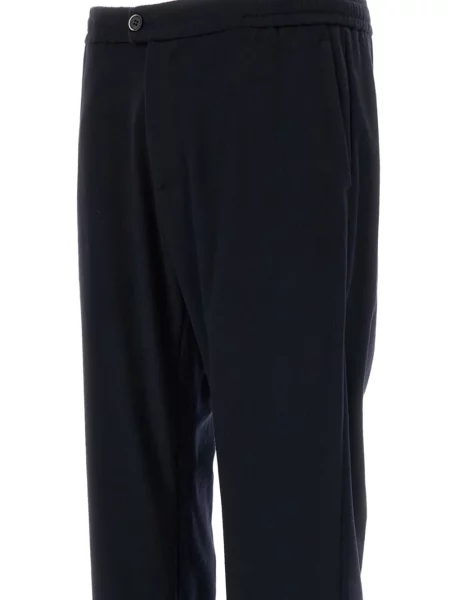 Pantaloni Barena din cașmir albastru