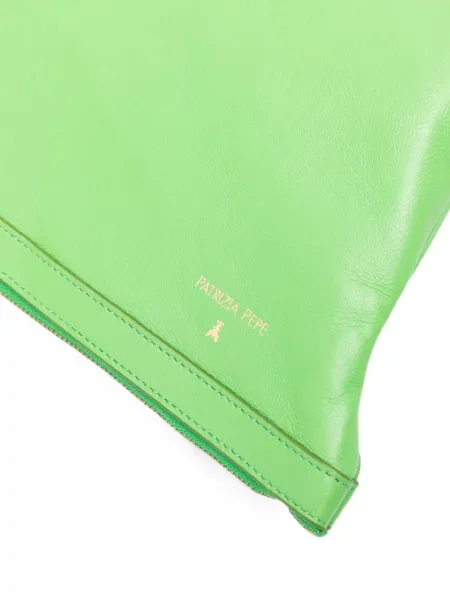 Geantă plic Patrizia Pepe din piele verde