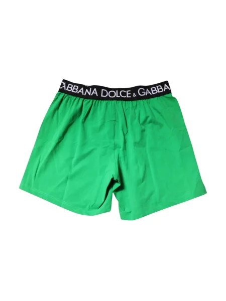 Bokserki Dolce And Gabbana z logo zielone
