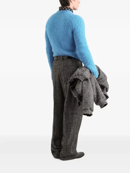 Bouclé pulover Dolce & Gabbana albastru