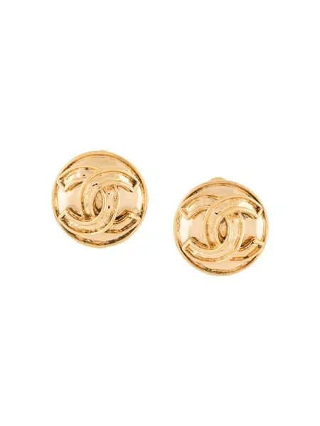Náušnice Chanel Pre-owned zlaté