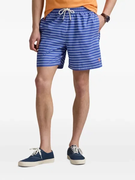 Tricou polo Polo Ralph Lauren cu glugă cu blană cu broderie roșu