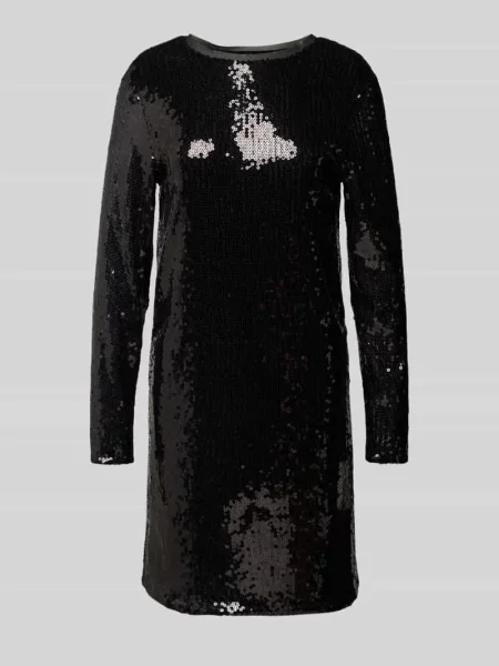 Sukienka mini z dekoltem w serek model ‘DALENTIN’ Boss Orange czarna