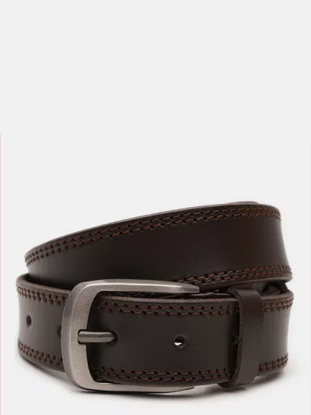 Кожаный ремень Borsa Leather коричневый