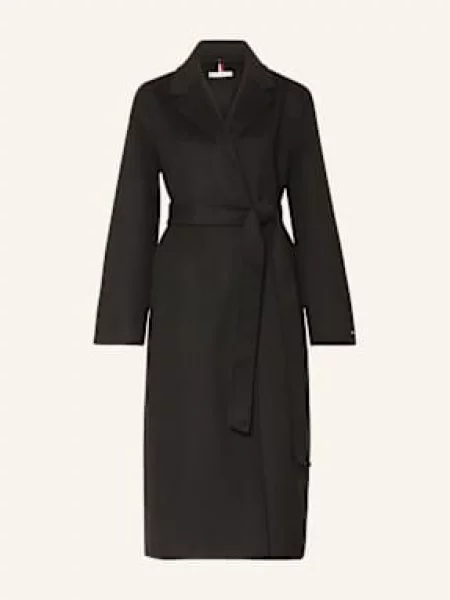 Tommy Hilfiger Płaszcz schwarz czarny