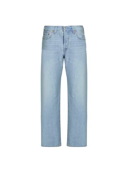 Ravne kavbojke Levi's® obrezano modra