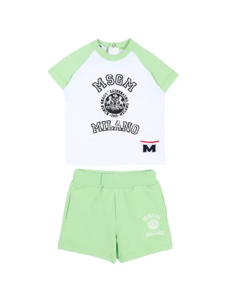 Szorty dziecięce Msgm zielone