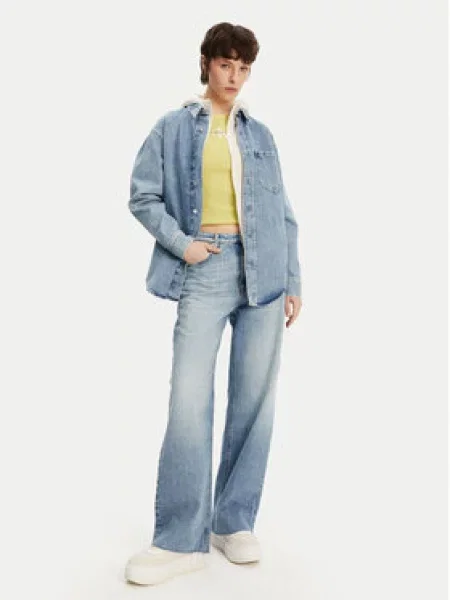 Calvin Klein Jeans džínová košile modrá