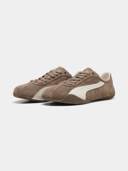 Замшевые повседневные кроссовки Puma Suede коричневые