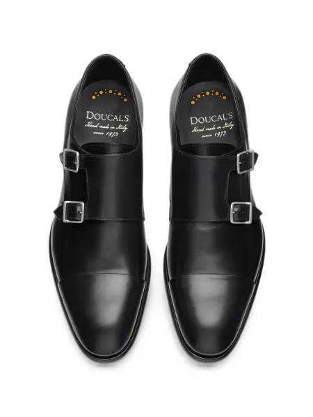 Pantofi monk Doucal's cu cataramă negru