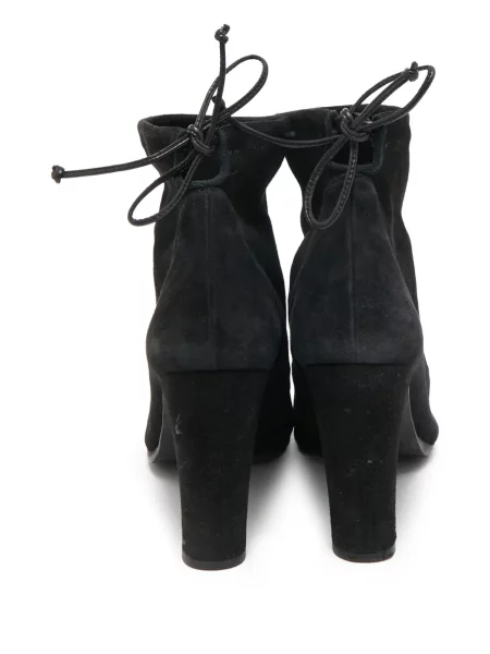 Botine Stuart Weitzman din piele de căprioară negru