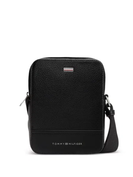 Geantă Tommy Hilfiger din piele negru