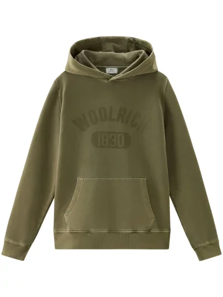 Hanorac cu glugă Woolrich cu imagine verde