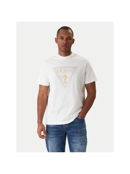Guess Póló Regular Fit fehér