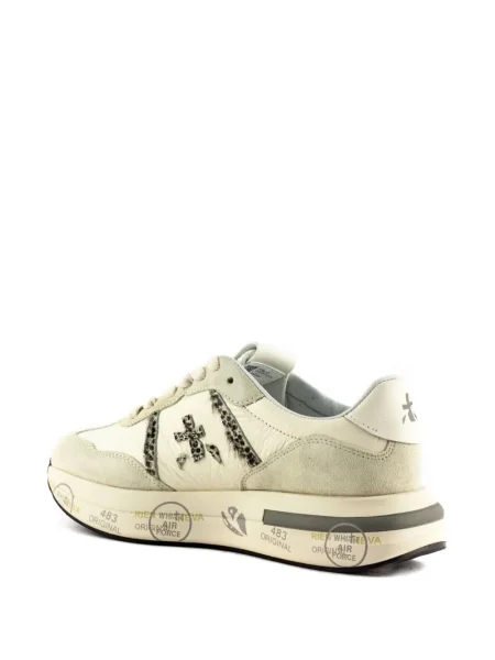 Маратонки Premiata с принт бяло