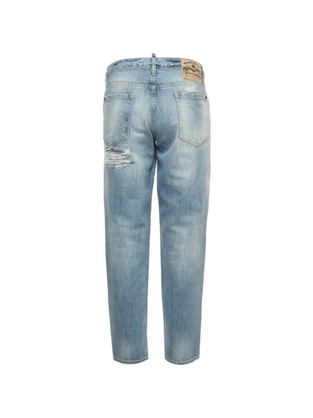 Džíny Dsquared2 s oděrkami s 5 kapsami modré
