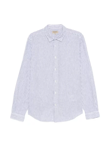 Koszula Woolrich w paski casual z paskiem niebieska