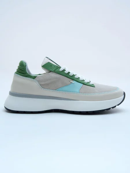 Замшевые кроссовки Emmelie Delage бежевые