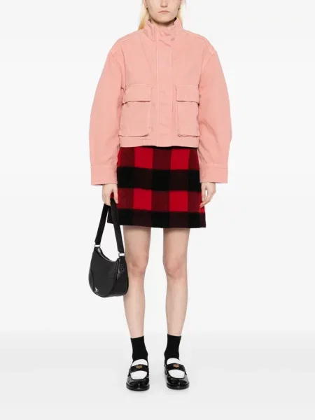 Cropp geacă Maison Kitsune roz