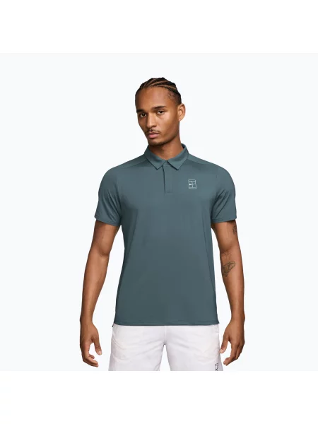 Tricou de tenis pentru bărbați Nike Court Dri-Fit Advantage mineral slate/white alb