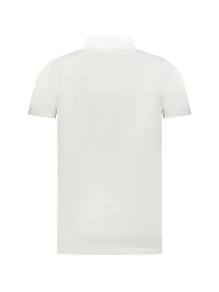 Tricou polo Tommy Hilfiger cu autograf alb