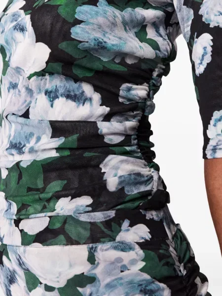 Top Stella Mccartney cu model floral cu imagine negru