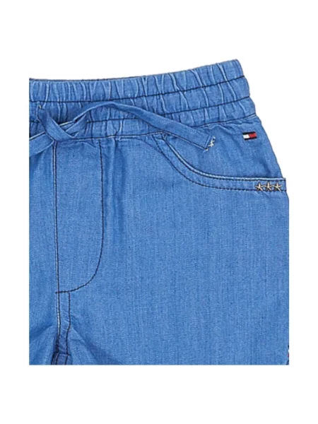 Pantaloni copii Tommy Hilfiger albastru