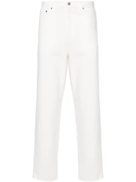 Traperice ravnih nogavica A.p.c. visoki struk bijela