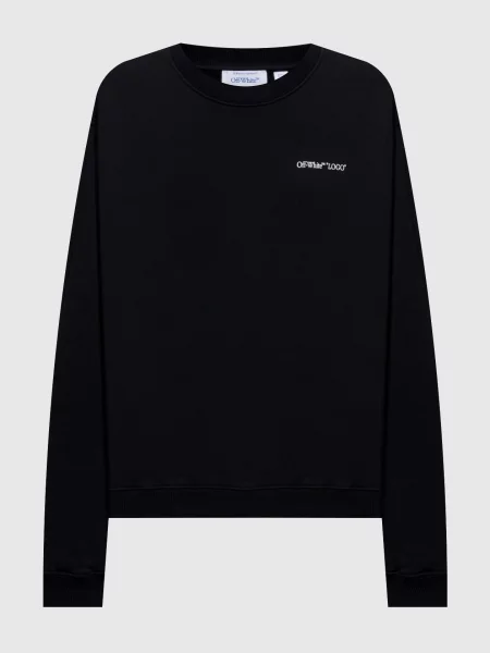 Світшот з принтом логотипа Off-white чорний