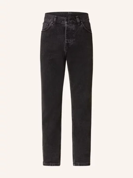 Carhartt Wip Jeansy Newel Relaxed Tapered Fit schwarz niebieski