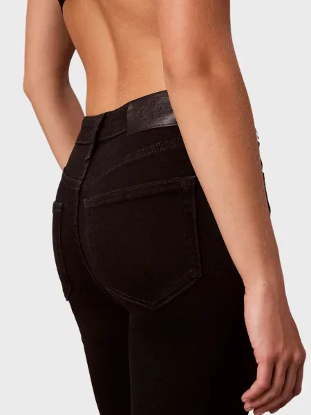 Джинсы Calvin Klein Jeans с высокой посадкой черные
