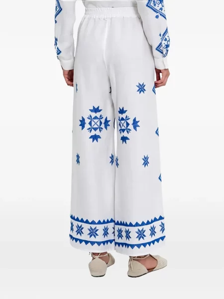 Talie elastică pantaloni Greek Archaic Kori alb