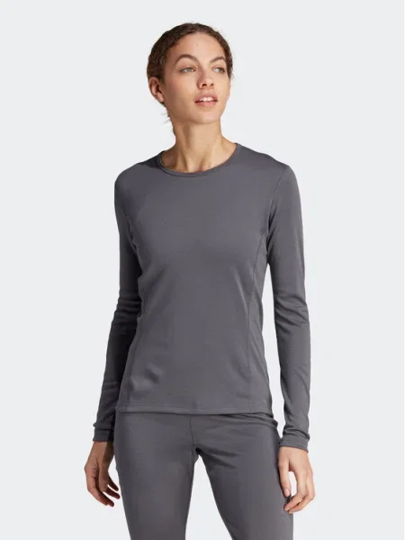 Adidas Lenjerie de corp termoactivă partea de sus Xperior Merino gri