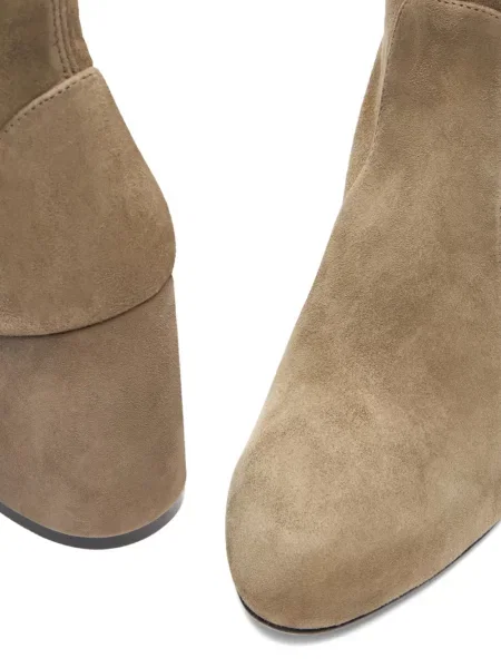Cizme scurte Stuart Weitzman din piele de căprioară